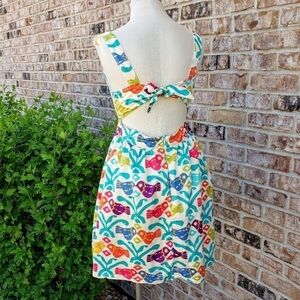 Judith March Multicolor Tie-Back Dress size Large